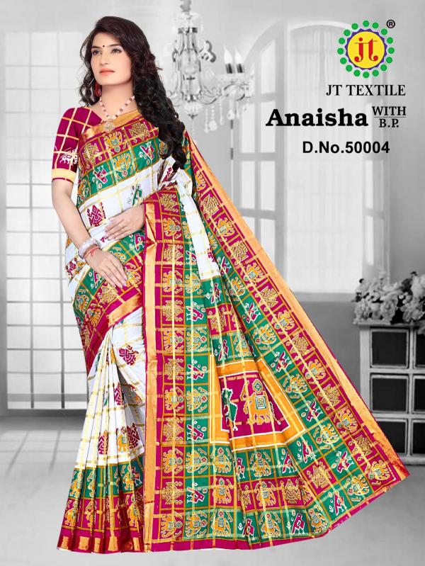 Jt Anaisha Vol-50 Cotton Designer Exclusive Printed Saree Collection
